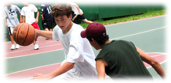 Wayne Campers playing basketball