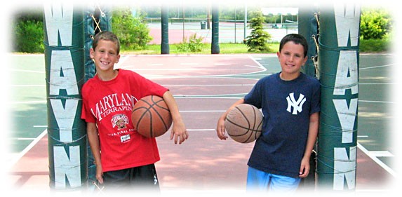 Wayne Campers at the Basketball Court
