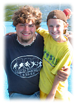 Camp Wayne Staff and Camper