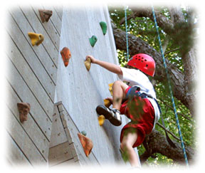 Camper of the Climbing Wall